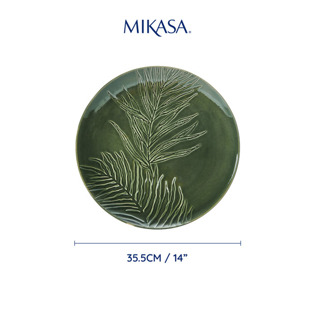  Блюдо сервировочное Mikasa Jardin GREEN круглое, 35.5 см Арт.: MKJDSRVPLATRD