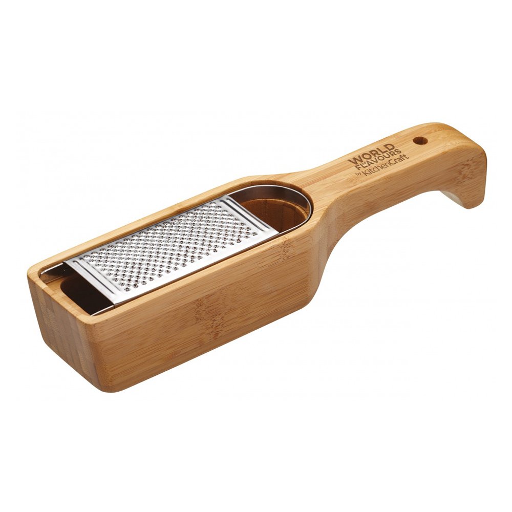 kitchen craft терка для пармезана world of flavours bamboo