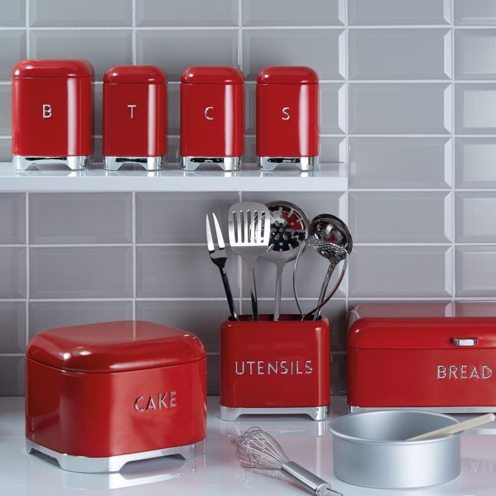 Kitchen Craft Ёмкость для хранения сахара Lovello Retro red  