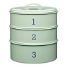 Kitchen Craft Органайзер кухонный трехуровневый Green Арт.: LN3TCTGRN