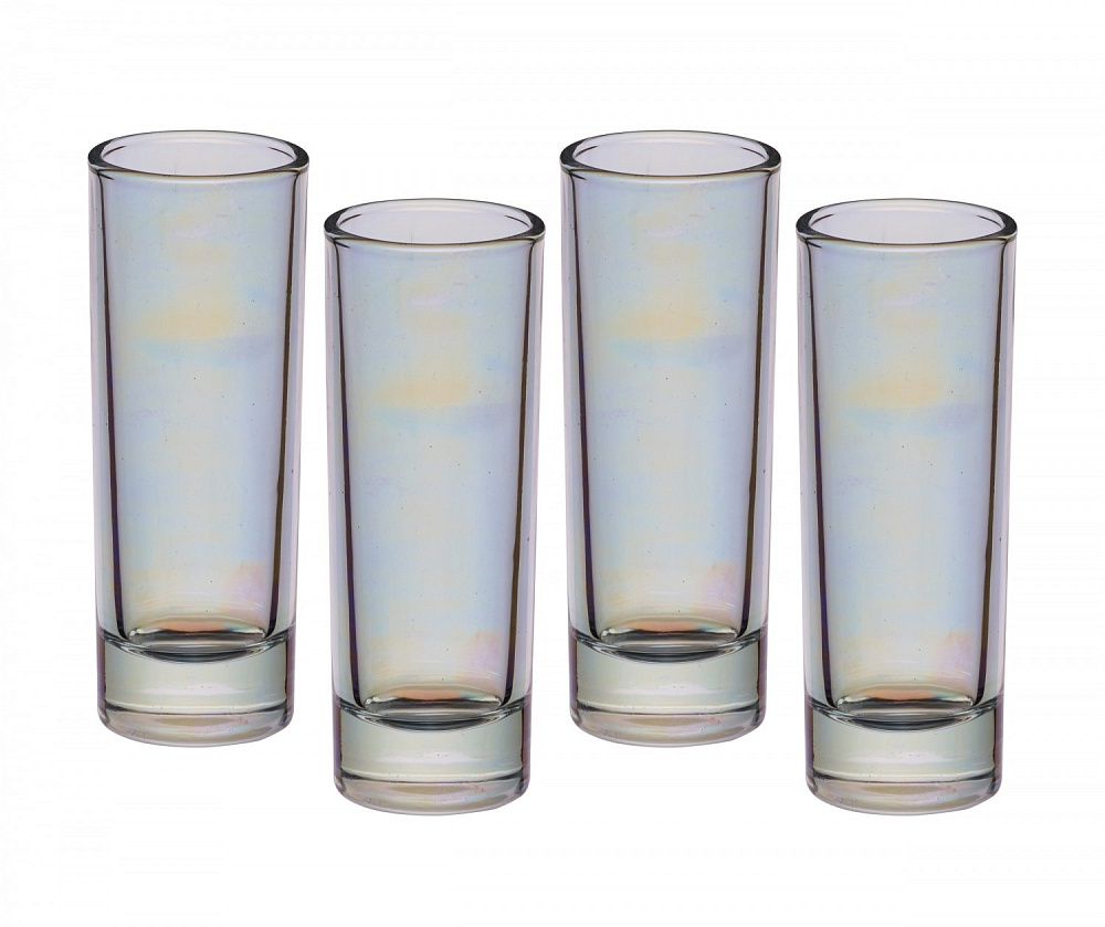  Kitchen Craft Набор рюмок BarCraft Rainbow, 60 мл, 4 шт Арт.: BCSGLUST4PC