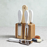Набор ножей для сыра (ножи 4 шт., подставка для ножей 1 шт.) Арт.: ARTCHEESESET