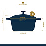 Форма для запекания PASTEL BLUE 2,5 л MC Арт.: MCMCRD20SKY