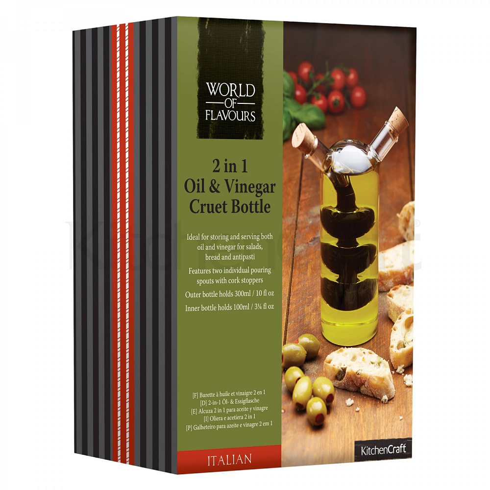  Kitchen Craft Ёмкость для масла и уксуса Спираль World of Flavours Italian Арт.: WFITCRUET100