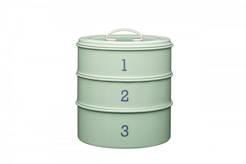  Kitchen Craft Органайзер кухонный трехуровневый Green Арт.: LN3TCTGRN