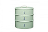 Kitchen Craft Органайзер кухонный трехуровневый Green Арт.: LN3TCTGRN