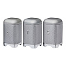 Kitchen Craft Набор емкостей для хранения 3 шт. Textured Grey Арт.: LOVTCSSETGRY