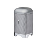 Kitchen Craft Набор емкостей для хранения 3 шт. Textured Grey Арт.: LOVTCSSETGRY