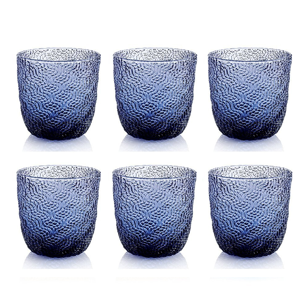 ivv набор стаканов 6 шт tricot indigo blue 300 мл