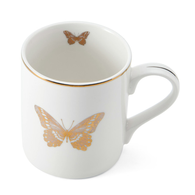Кружка фарфоровая Butterfly Mikasa WHITE 280 мл Арт.: MKCANBFLY