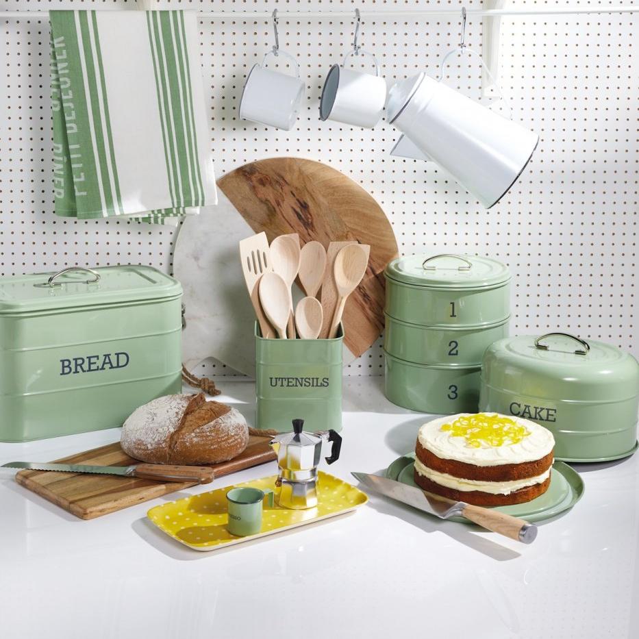 Kitchen Craft Органайзер для кухонных принадлежностей Green Арт.: LNUTENGRN