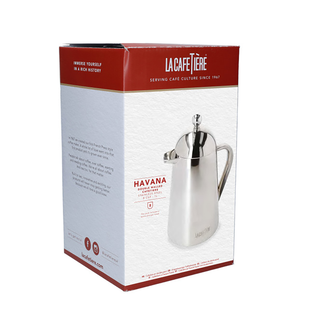  Кофейник на 8 чашек La Cafetière Havana, 1 л Арт.: LCTHERM8CPSIL