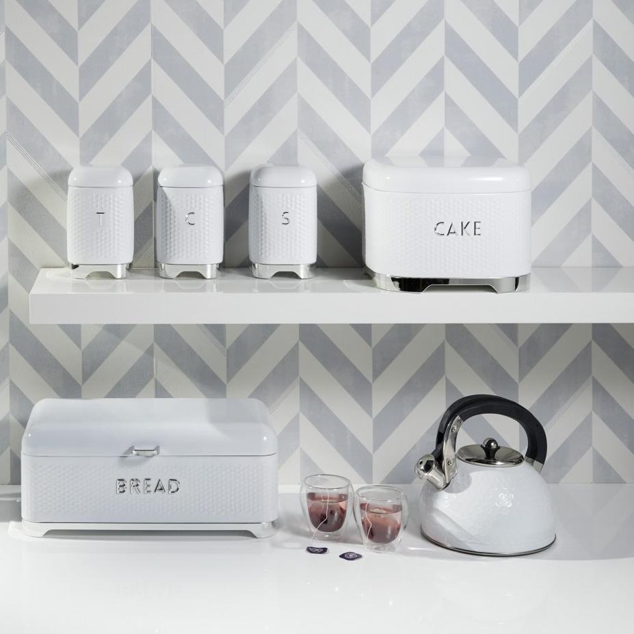 Kitchen Craft Ёмкость для хранения сахара Lovello Retro Ice White Арт.: LOVSUGARWHT