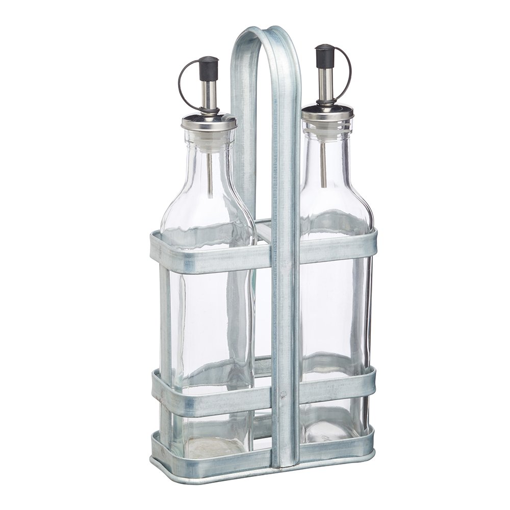 Kitchen Craft Подставка с 2 бутылками для масла и уксуса Арт.: INDOILVIN2PC