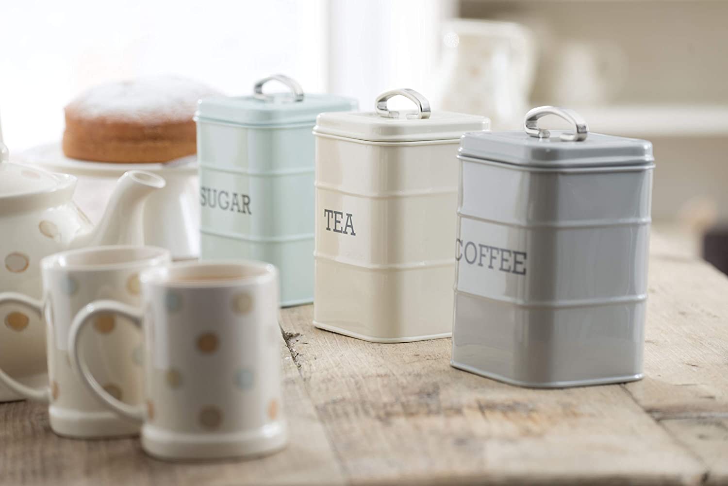 Kitchen Craft Ёмкость для хранения чая Living Nostalgia creamy  