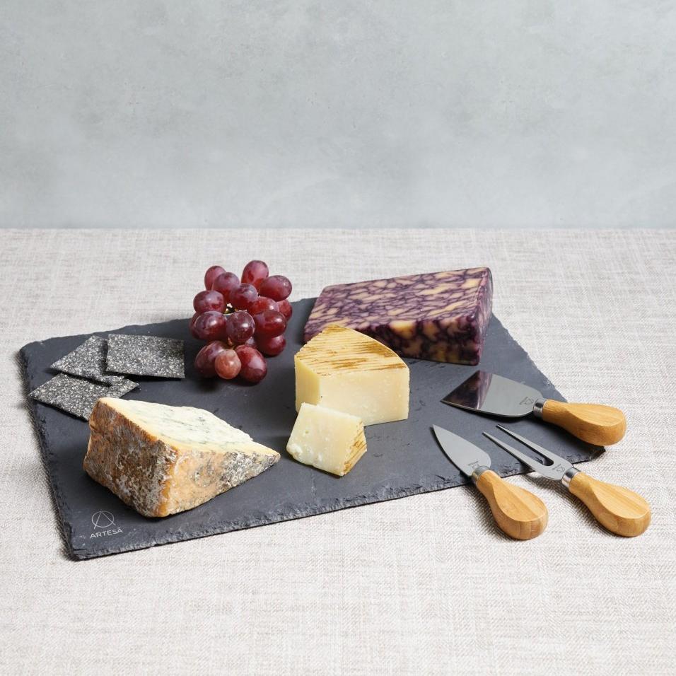 Kitchen Craft Набор для нарезки сыра Artesa Natural Slate Арт.: ARTCHEESESLATE