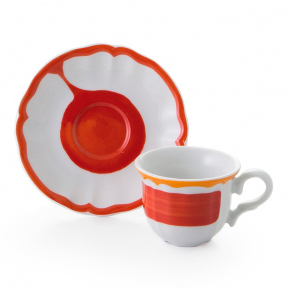 fade сервиз кофейный  servizio caffe giotto, чашки с блюдцами, 100 мл, 6 персон 