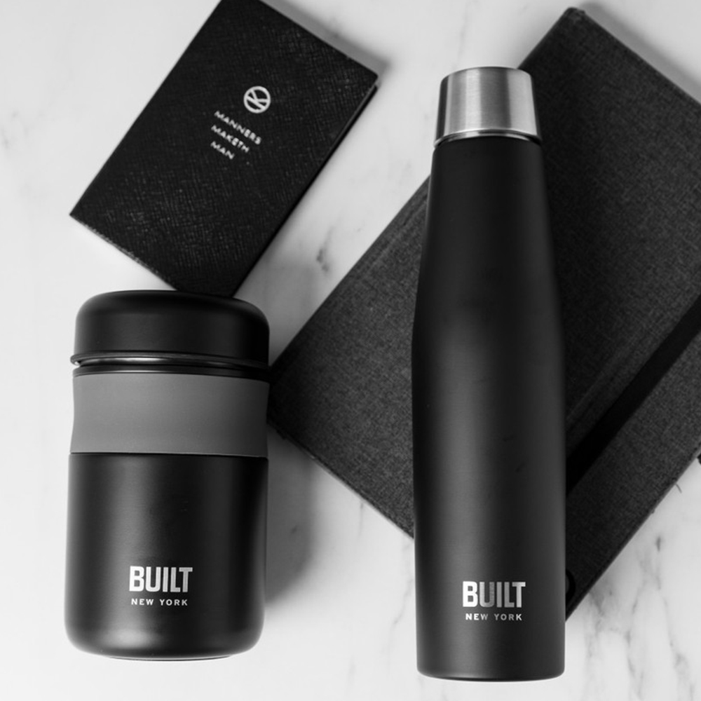 Набор BUILT (термобутылка 540 мл, термос для еды 473 мл) Арт.: BLTLUNCH2PCBLK