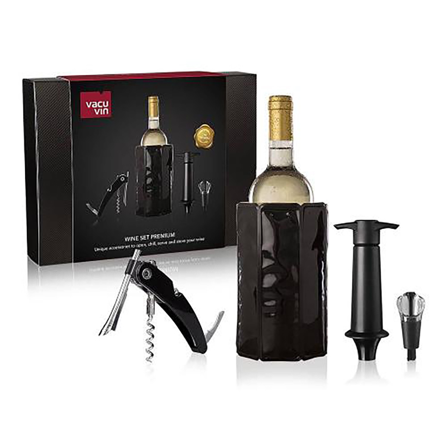 Vacu Vin Набор аксессуаров для вина Premium (4 шт)  
