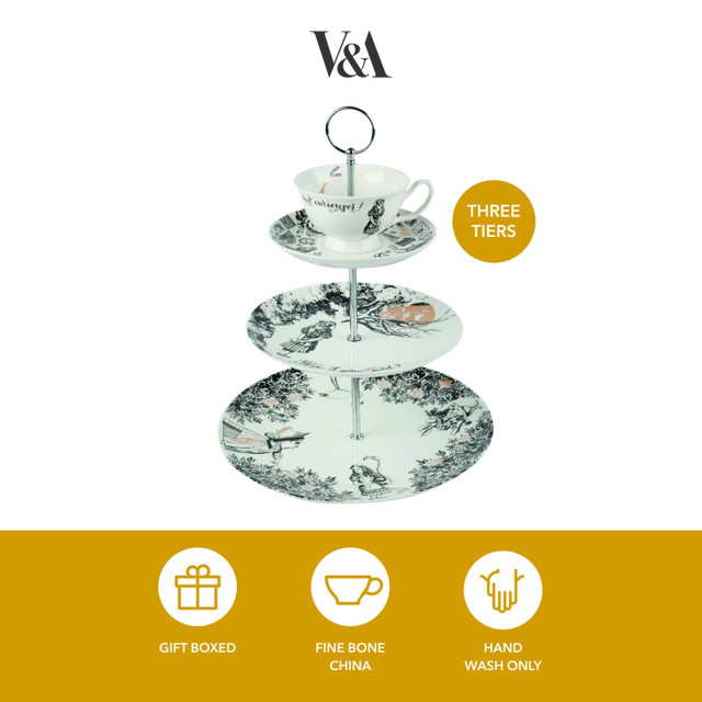 Подставка для торта техъярусная Алиса в Стране Чудес V&A Арт.: 5200022