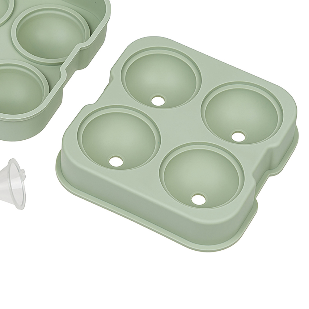 Форма для льда малая на 4 шара green Арт.: HJ-IM01 GREEN