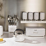 Kitchen Craft Ёмкость для хранения сахара Lovello Retro Ice White Арт.: LOVSUGARWHT