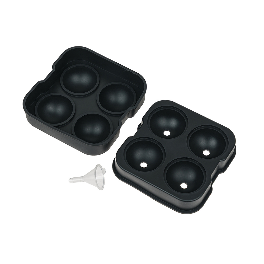 Форма для льда большая на 4 шара black Арт.: HJ-IM03 BLACK