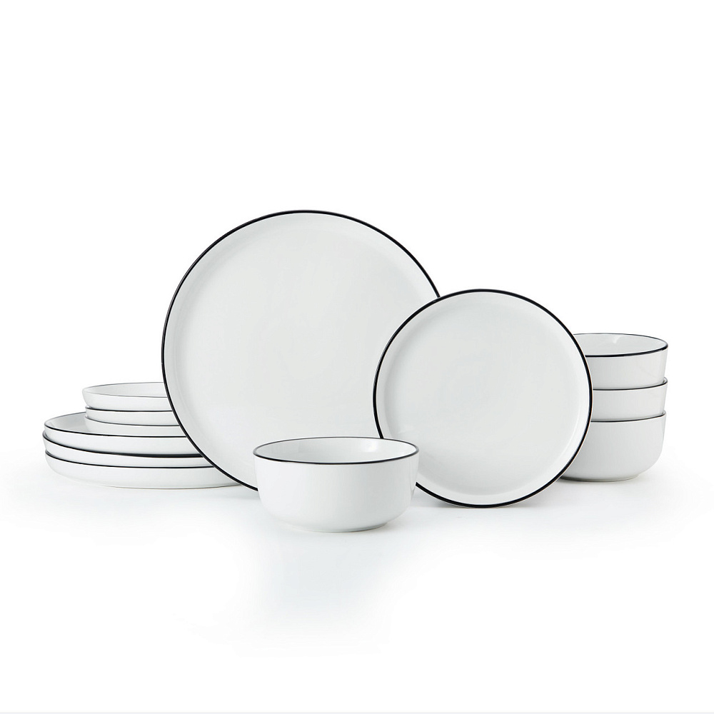 Сервиз обеденный фарфоровый Mikasa Limestone 12шт, белый Арт.: MKLIMESTN12PC