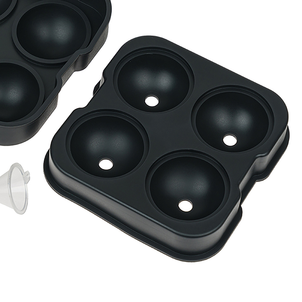 Форма для льда большая на 4 шара black Арт.: HJ-IM03 BLACK