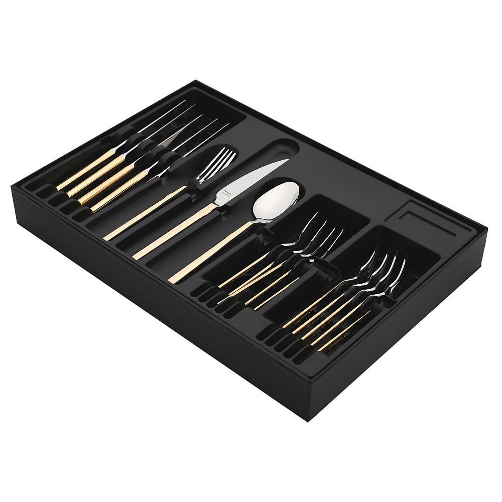 Набор десертных приборов MILANO GOLD 18 шт Арт.: H50933