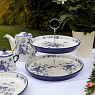 Двухъярусная подставка для торта London Pottery Арт.: LPBRCAKESTANDBLU