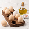 Подставка для 10 яиц деревянная, дуб Арт.: ДРВ-35/2