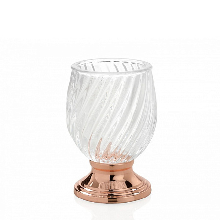  Andrea House Стакан для зубных щеток Luxe Glass and Copper Арт.: BA16103