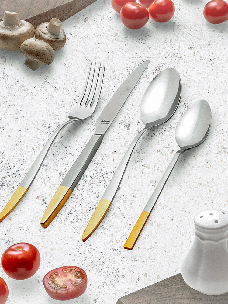 Набор десертных приборов MERCURY GOLD 18 шт Арт.: H55333
