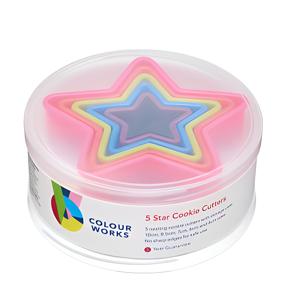 Набор формочек для печенья Colourworks из 5 звездочек Арт.: CWCUTSTAR
