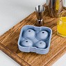 Форма для льда малая на 4 шара grey Арт.: HJ-IM01 GREY