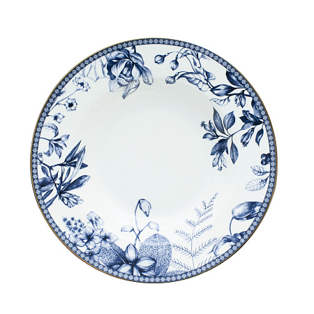Homefeel Тарелка суповая фарфоровая D21,59 см 8.5" Арт.: NY-BP4494-8.5-NB