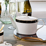 Чайник фарфоровый Mikasa Luxe Deco на 4 чашки, 1,1 л, белый Арт.: MKLDTEAPOT