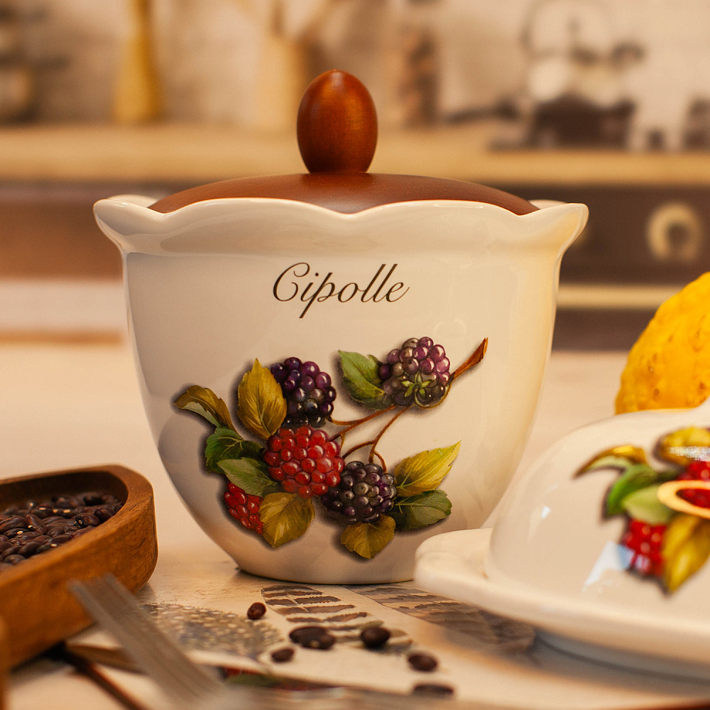  Ёмкость для лука с крышкой Frutti di Bosco 16 см Арт.: 7384-FBO