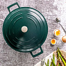 Кастрюля с крышкой GREEN 28 см литой алюминий 5л MasterClass Арт.: MCMCRD28GRN