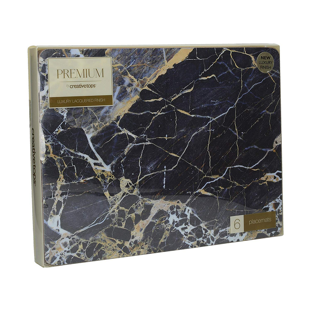 Creative Tops Набор из 6 подставок Navy Marble 23x30 Арт.: 5233720